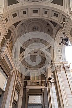 Exterior view of the Naples Cathedral, Naples, Italy photo