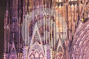 Architectural detail of Notre-Dame cathedral of Strasbourg