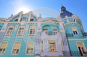 Architectural detail in Oradea city.