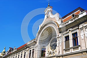 Architectural detail in Oradea city.