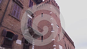 Architectural detail of the Palazzo del Municipio in Ferrara in Italy 6