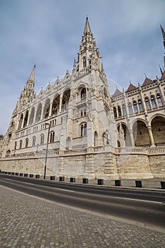 Architectural detail of the parliament building in Budapest, Hungary