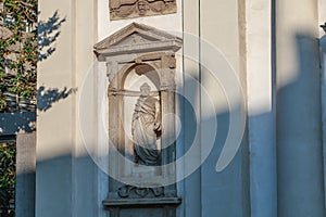 Architectural detail of the Roman Catholic Baroque San Giuseppe