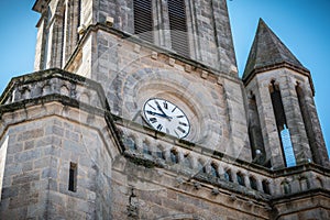 Architectural detail of Saint Jean-Baptiste Church in Montaigu