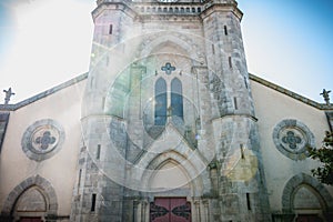 Architectural detail of Saint Jean-Baptiste Church in Montaigu