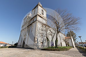 Architectural detail of the Sao Cristovao De Ovar parish church