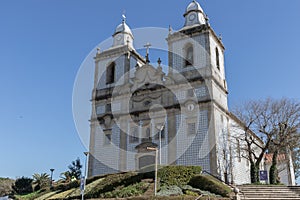 Architectural detail of the Sao Cristovao De Ovar parish church photo