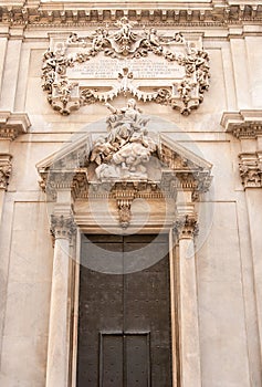 Architectural detail of Savona cathedral,Italy