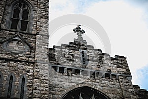 Architectural detail of St. Michan s Roman Catholic Church in Dublin