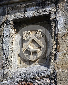 Architectural Detail on Vicars Close in Wells, Somerset