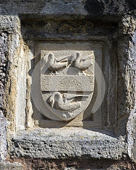 Architectural Detail on Vicars Close in Wells, Somerset