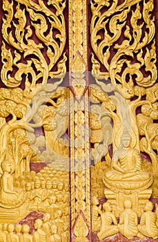 Architectural Detail : The window of church of buddhism ,