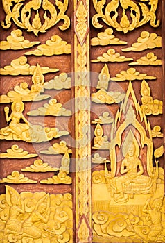 Architectural Detail : The window of church of buddhism ,