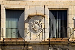 Architectural details of Altamira Palace in Elche, Spain photo