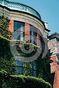 Architectural details in Beacon Hill, Boston, Massachusetts photo