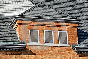 Architectural Details, Brick Building, Roof Lines