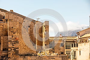 Architectural details of Cartagena, Spain