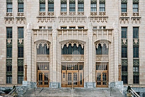 Architectural details of City Hall, in Atlanta, Georgia photo