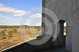 Architectural details: Corridor of Building A of Radio Kootwijk, The Netherlands