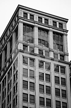 Architectural details in downtown Detroit, Michigan