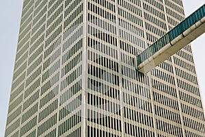 Architectural details in downtown Detroit, Michigan