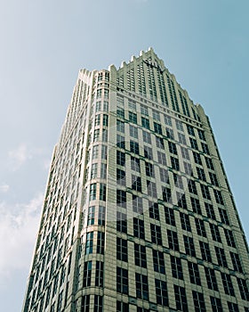 Architectural details in downtown Detroit, Michigan