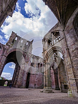 Architectural details of Melrose Abbey