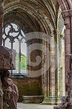 Architectural details of Melrose Abbey