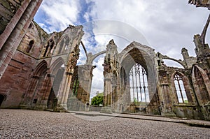 Architectural details of Melrose Abbey