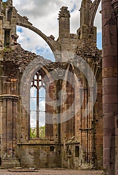 Architectural details of Melrose Abbey