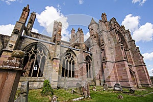 Architectural details of Melrose Abbey