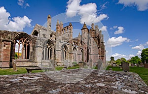 Architectural details of Melrose Abbey