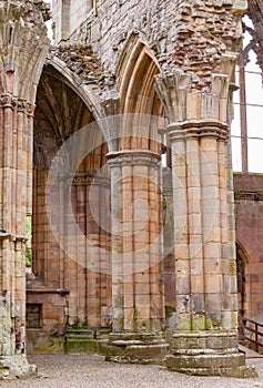 Architectural details of Melrose Abbey