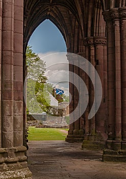 Architectural details of Melrose Abbey