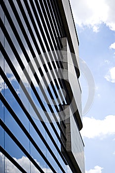 Architectural details of modern academy building