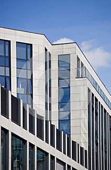 Architectural details of modern office building.