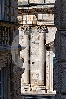 Architectural details of Old Town Dubrovnik