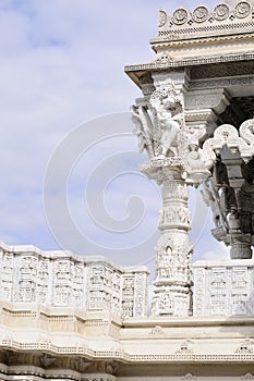 Architectural details representing indian temple