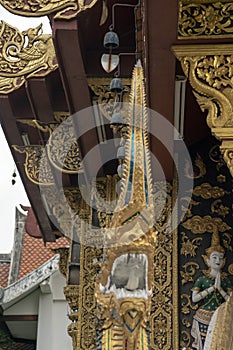 Architectural details, Wat Saen Muang Ma Luang, Chiang Mai, Thailand
