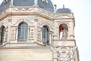 Architectural dome with statues in Vienna