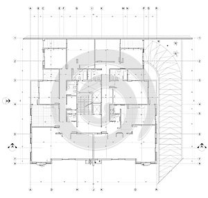 Arquitectónico dibujo 