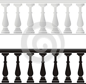 Architectural element - a balustrade