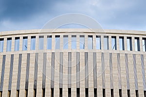 Architectural element, columns and arches of the building.