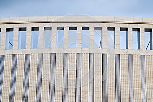 Architectural element, columns and arches of the building.