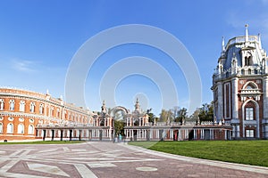 The architectural ensemble of the Museum-reserve Tsaritsyno, Moscow,