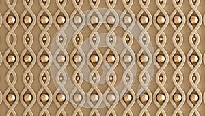 Architectural, interior pattern, white, yellow, gold texture wall. 3d illustration, 3d rendering
