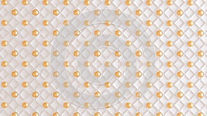 Architectural, interior pattern, white, yellow, gold texture wall. 3d illustration, 3d rendering