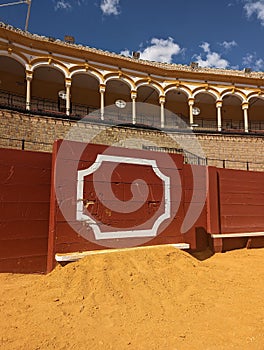 Architectural Marvel: Sevilles Famous Bullring in Spains Plaza De Toros photo