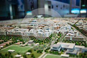 Architectural Model of Future City in Abu Dhabi