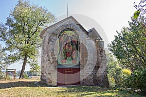 Architecture of Kievan Rus. Remains of the Saint Michael`s Church in Oster, Ukraine